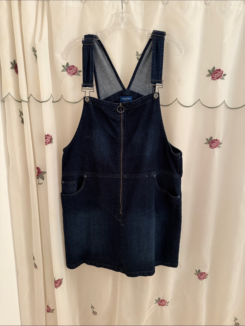 Arizona Jean Company Dark Indigo Denim Overall Jumper